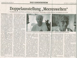 Doppelaustellung 'Meereswelten'